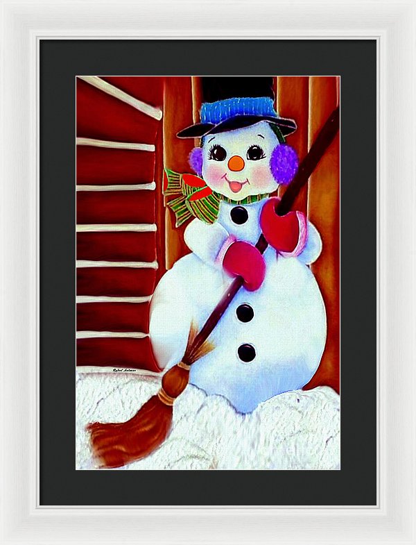 I Will Clean Your Snow For Free - Framed Print