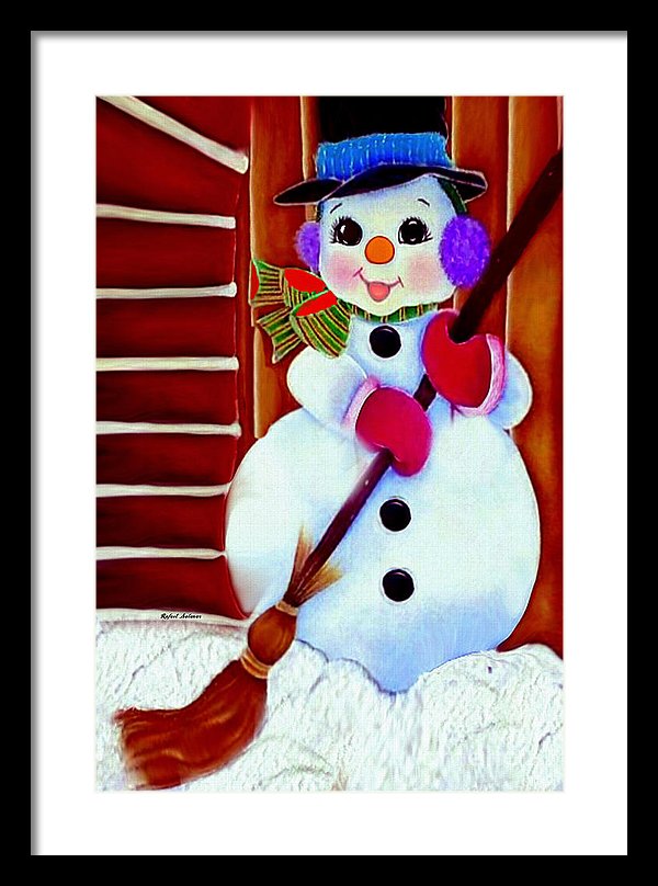 I Will Clean Your Snow For Free - Framed Print