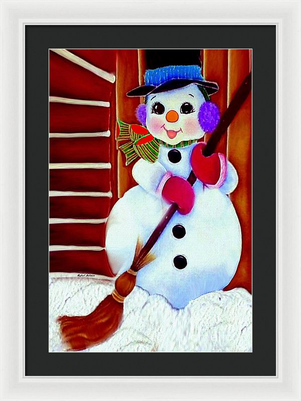 I Will Clean Your Snow For Free - Framed Print