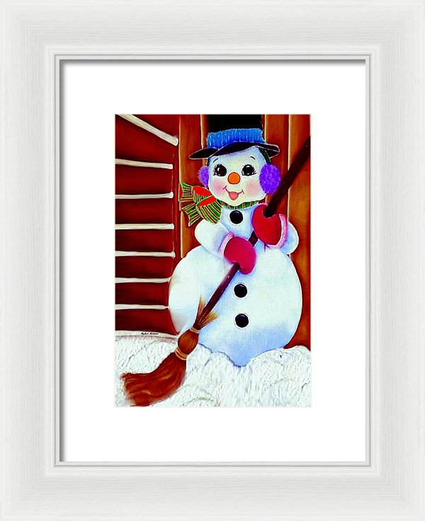 I Will Clean Your Snow For Free - Framed Print