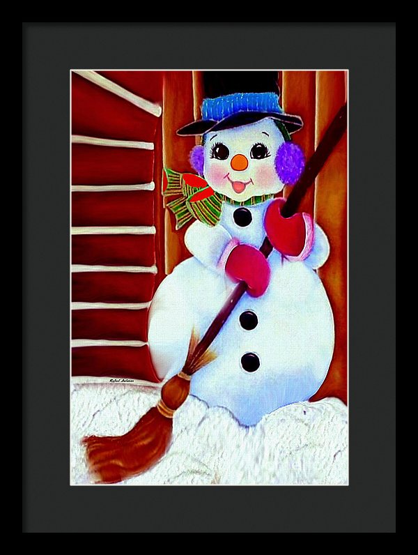 I Will Clean Your Snow For Free - Framed Print