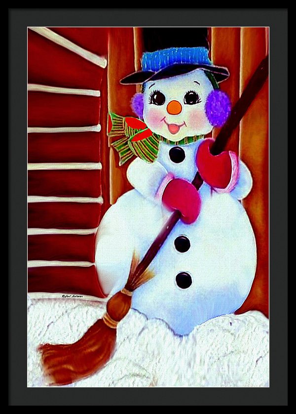 I Will Clean Your Snow For Free - Framed Print