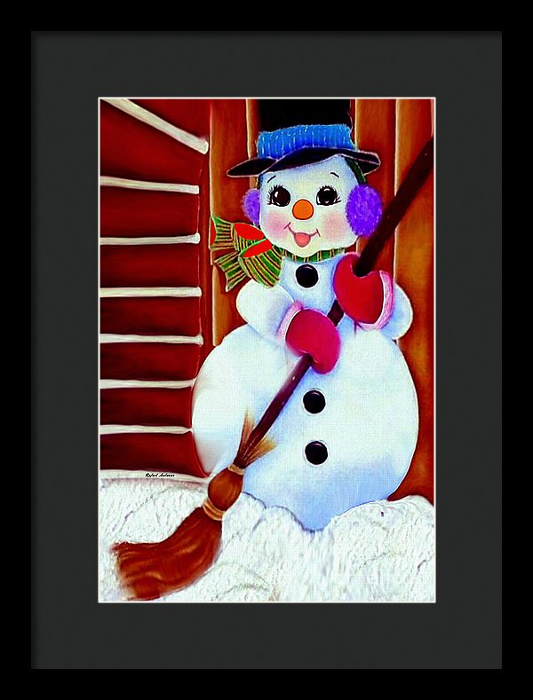 I Will Clean Your Snow For Free - Framed Print