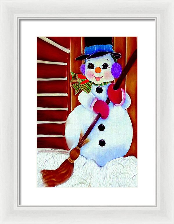 I Will Clean Your Snow For Free - Framed Print