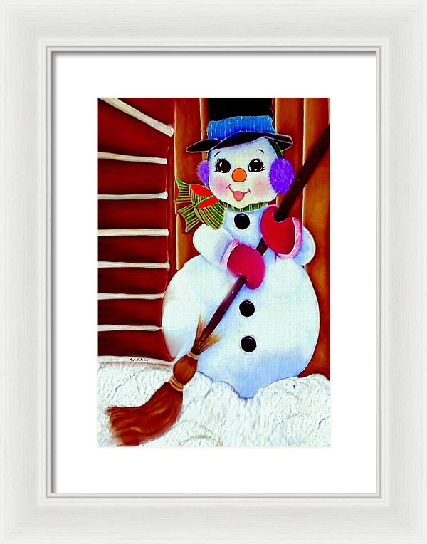 I Will Clean Your Snow For Free - Framed Print