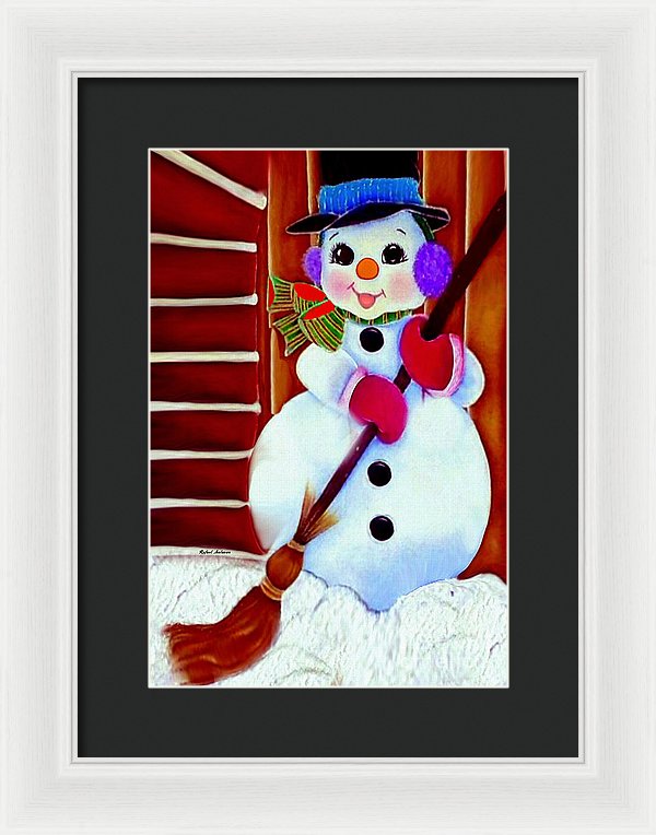 I Will Clean Your Snow For Free - Framed Print