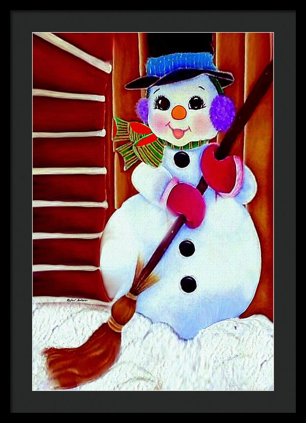 I Will Clean Your Snow For Free - Framed Print