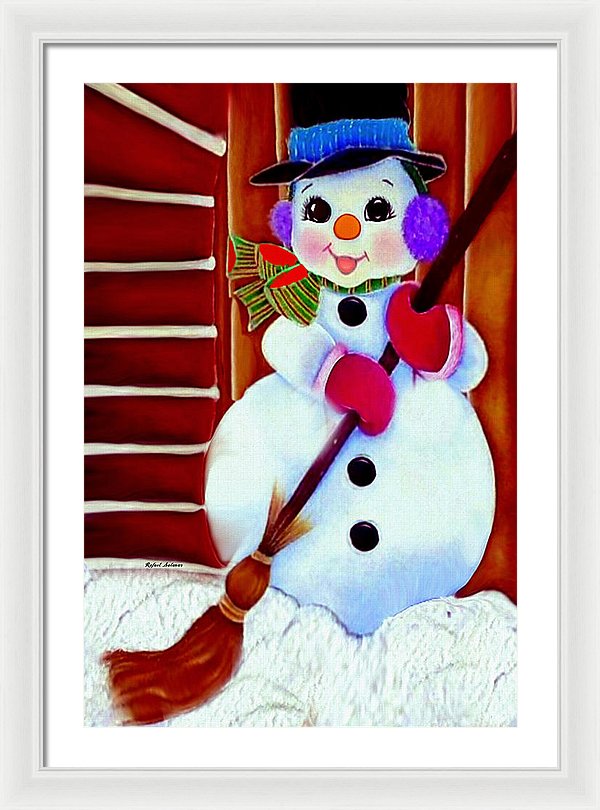 I Will Clean Your Snow For Free - Framed Print