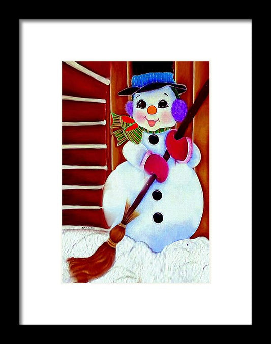 I Will Clean Your Snow For Free - Framed Print