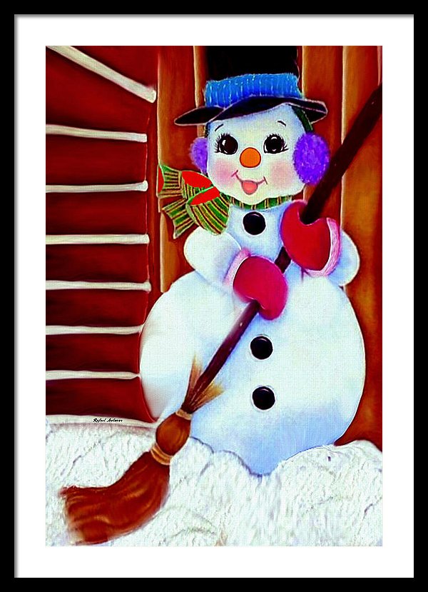 I Will Clean Your Snow For Free - Framed Print