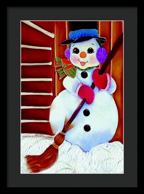 I Will Clean Your Snow For Free - Framed Print