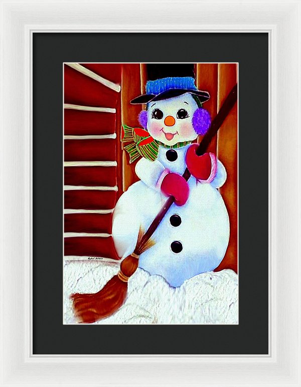 I Will Clean Your Snow For Free - Framed Print