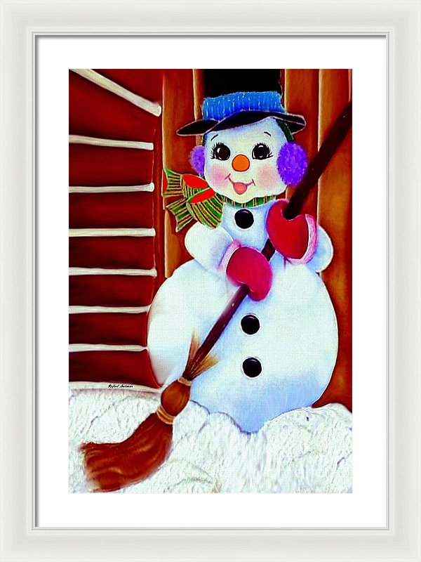 I Will Clean Your Snow For Free - Framed Print