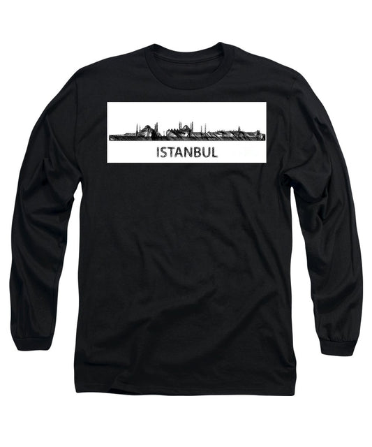 Long Sleeve T-Shirt - Istanbul Silouhette Sketch