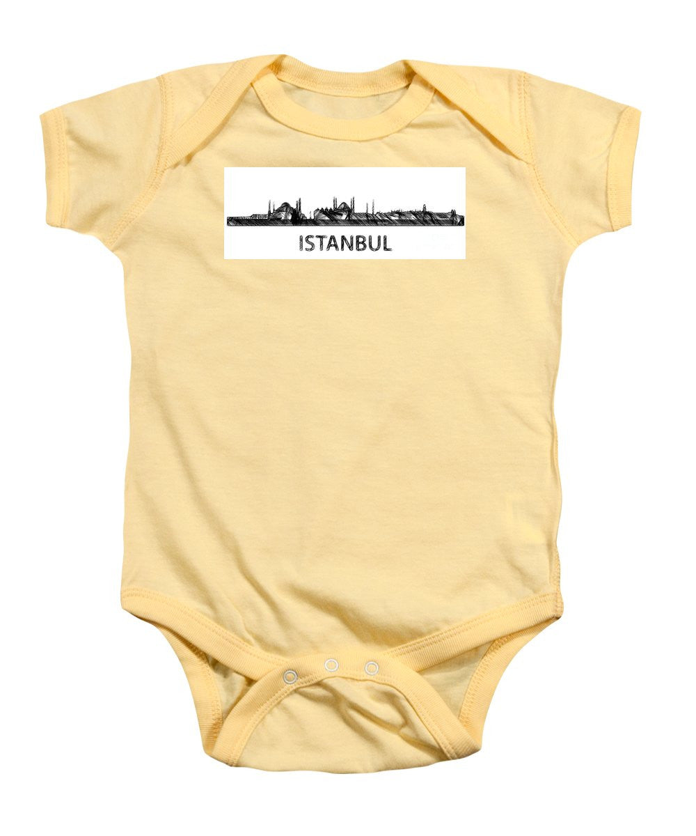 Baby Onesie - Istanbul Silouhette Sketch