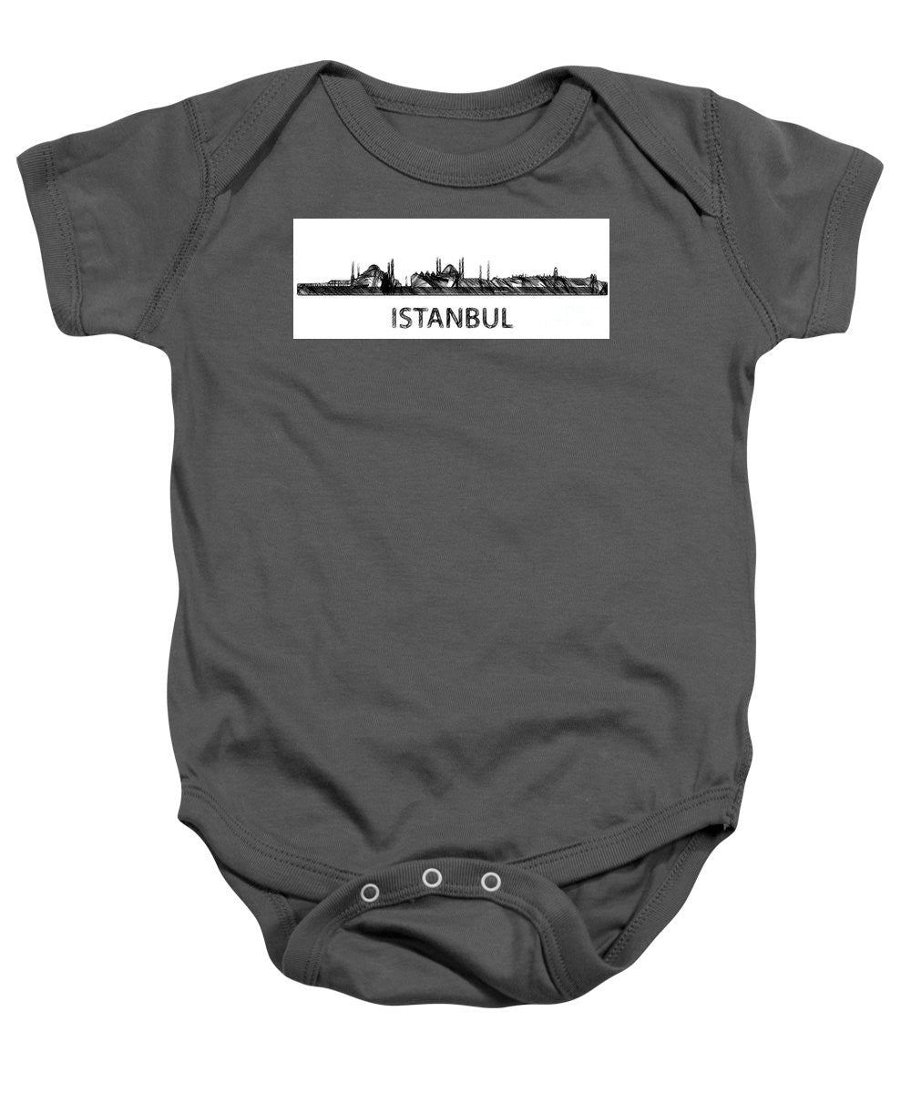 Baby Onesie - Istanbul Silouhette Sketch