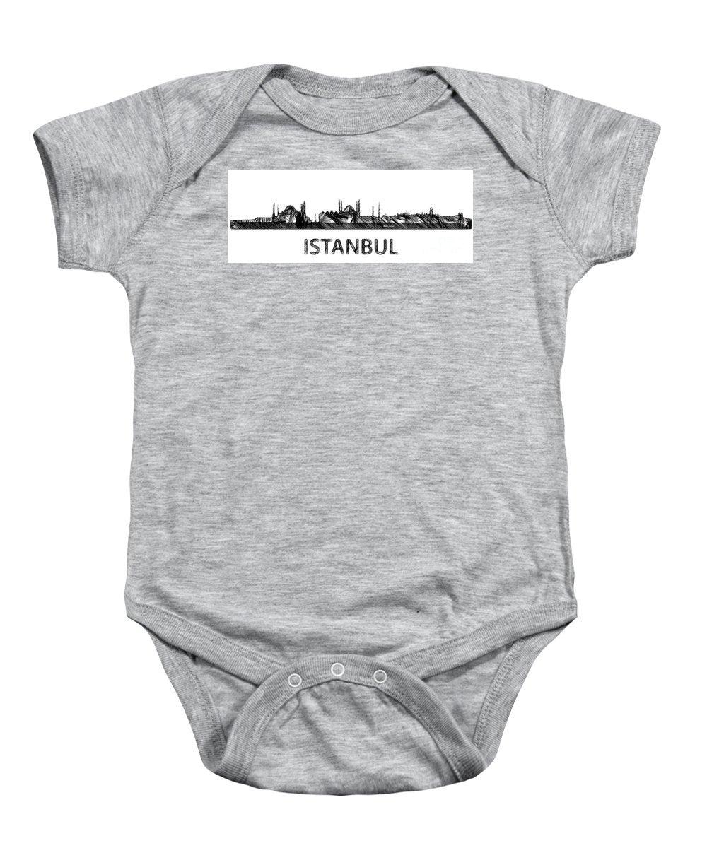 Baby Onesie - Istanbul Silouhette Sketch