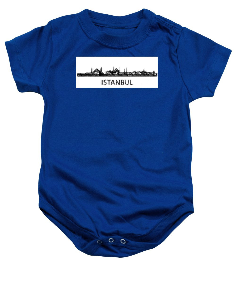 Baby Onesie - Istanbul Silouhette Sketch