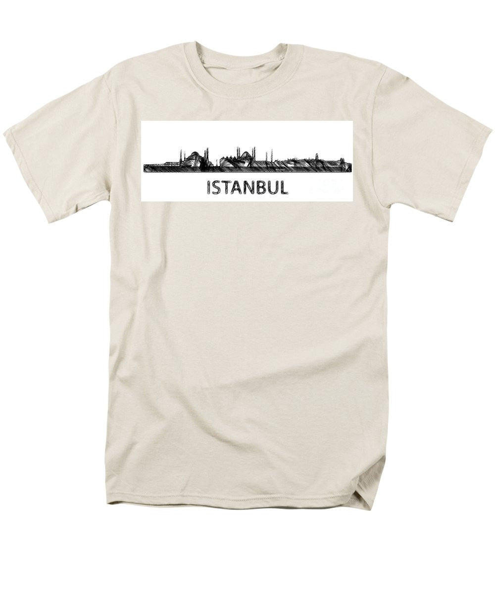 T-shirt pour homme (coupe standard) - Istanbul Silhouette Sketch