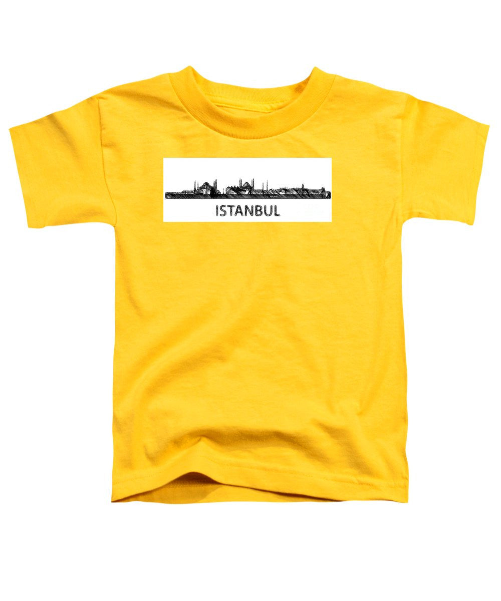 Toddler T-Shirt - Istanbul Silouhette Sketch