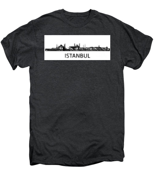 T-shirt Premium pour homme - Esquisse de silhouette d'Istanbul