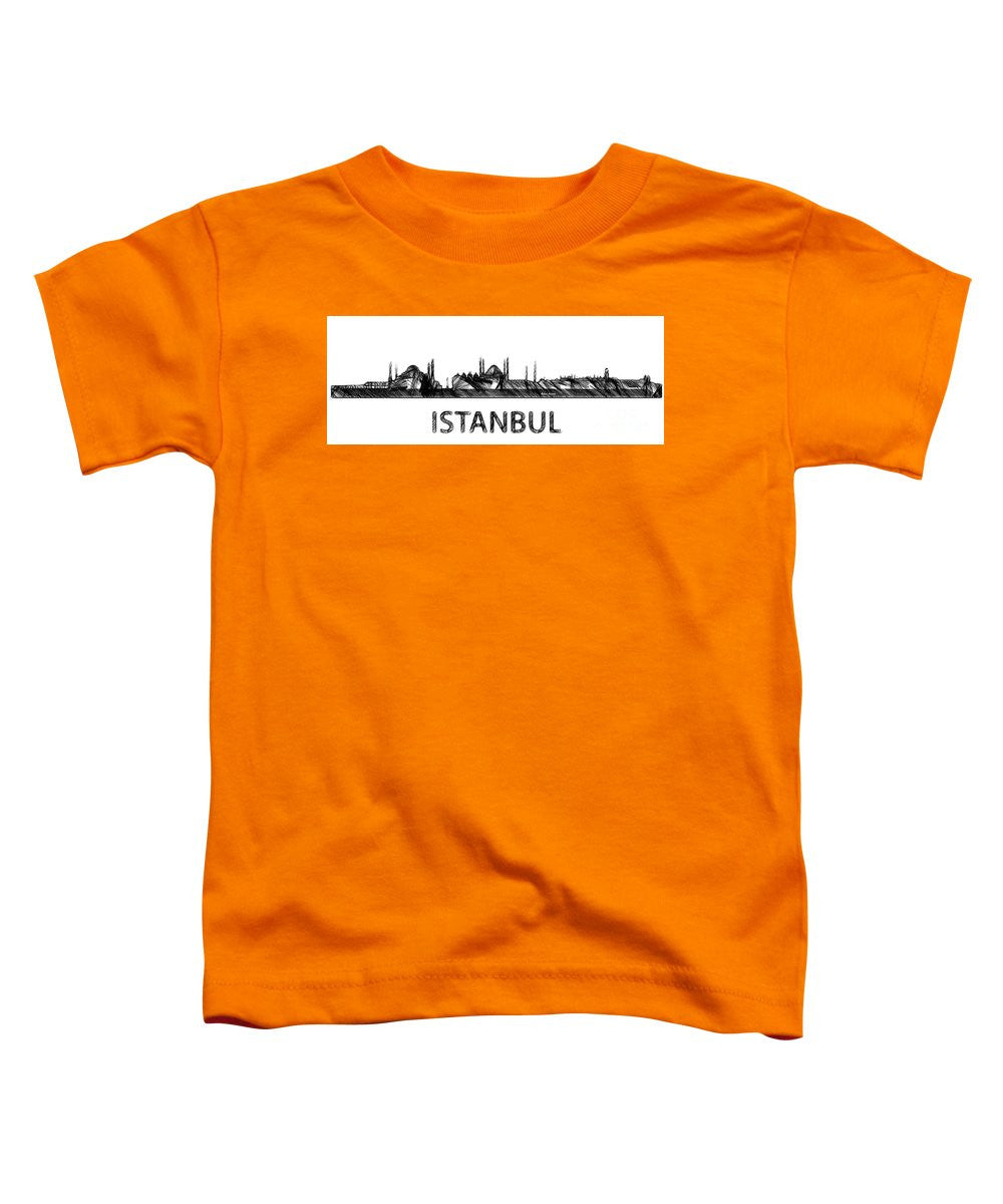 Toddler T-Shirt - Istanbul Silouhette Sketch