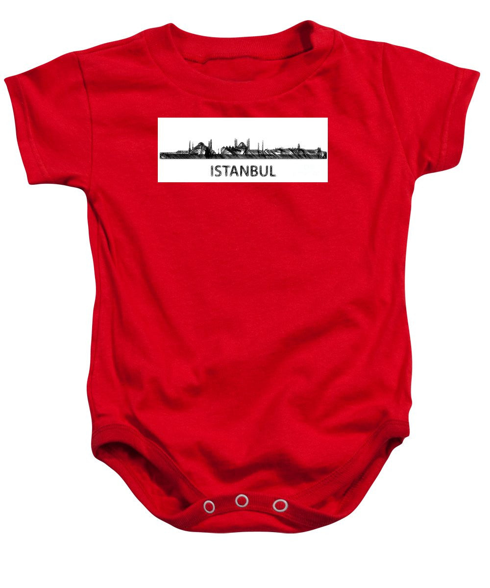 Baby Onesie - Istanbul Silouhette Sketch