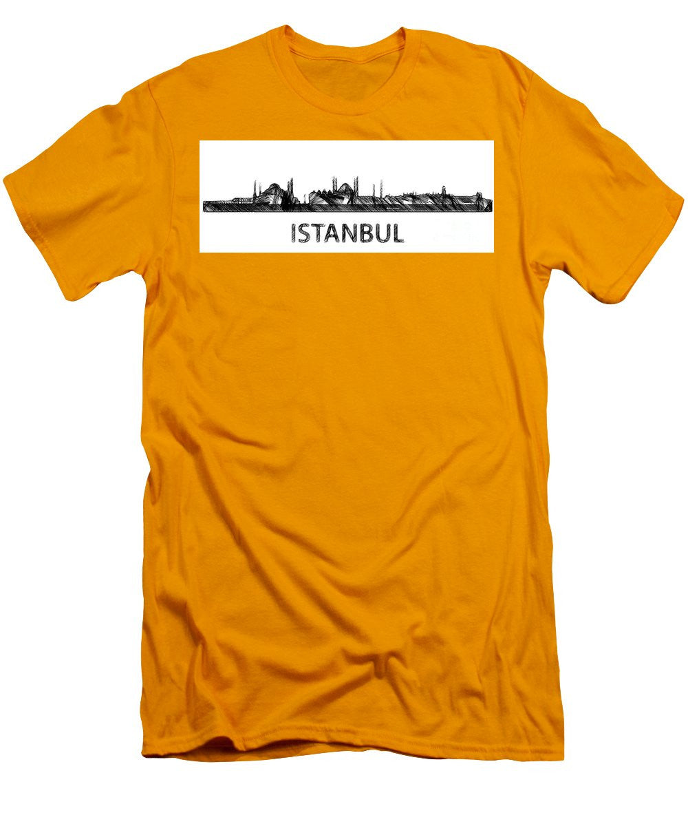 Men's T-Shirt (Slim Fit) - Istanbul Silouhette Sketch