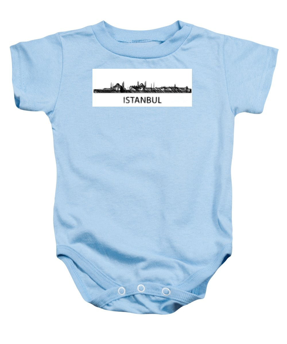 Baby Onesie - Istanbul Silouhette Sketch