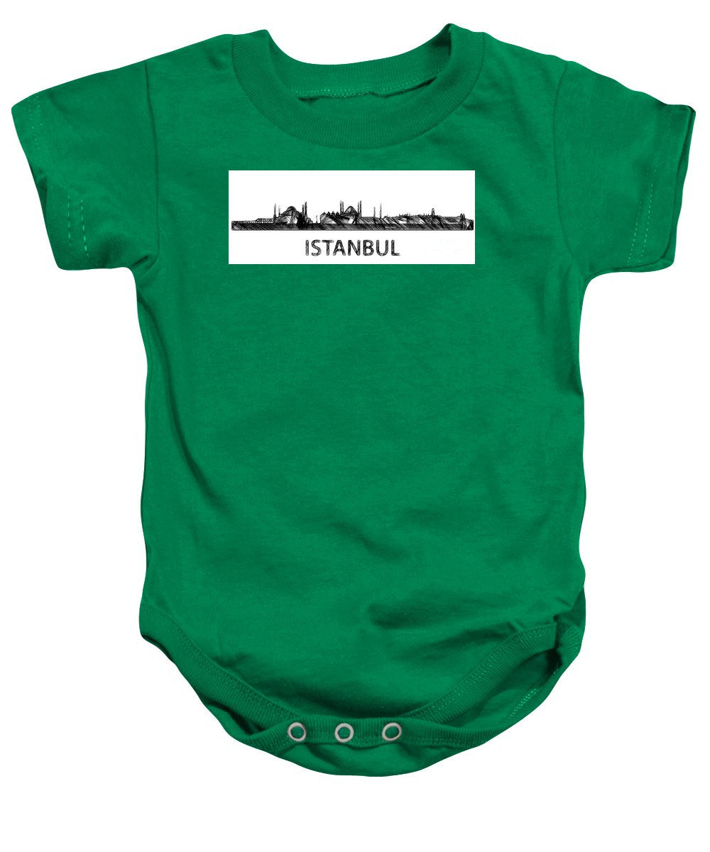 Baby Onesie - Istanbul Silouhette Sketch