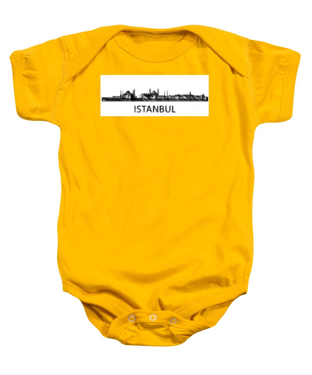 Baby Onesie - Istanbul Silouhette Sketch