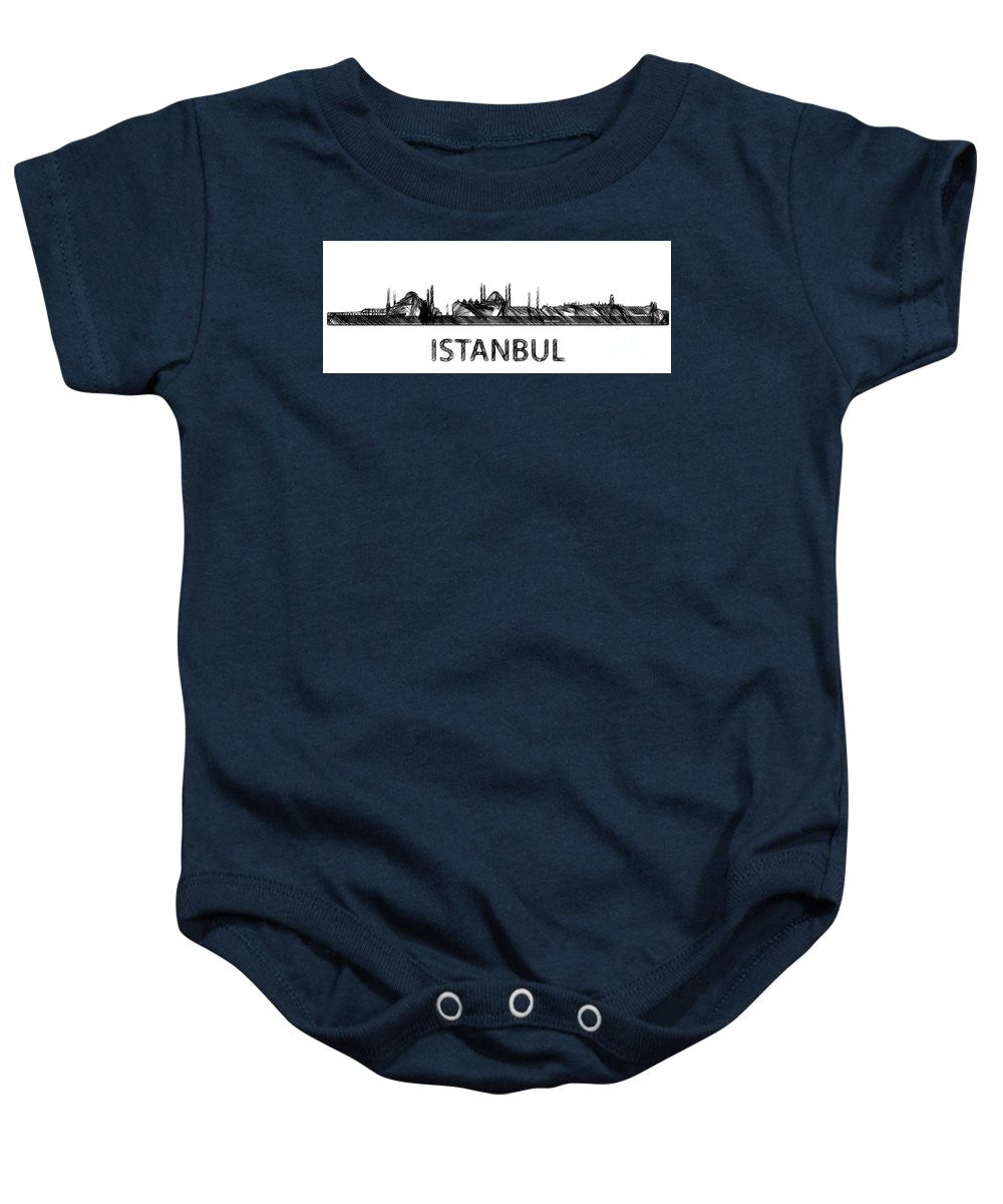 Baby Onesie - Istanbul Silouhette Sketch