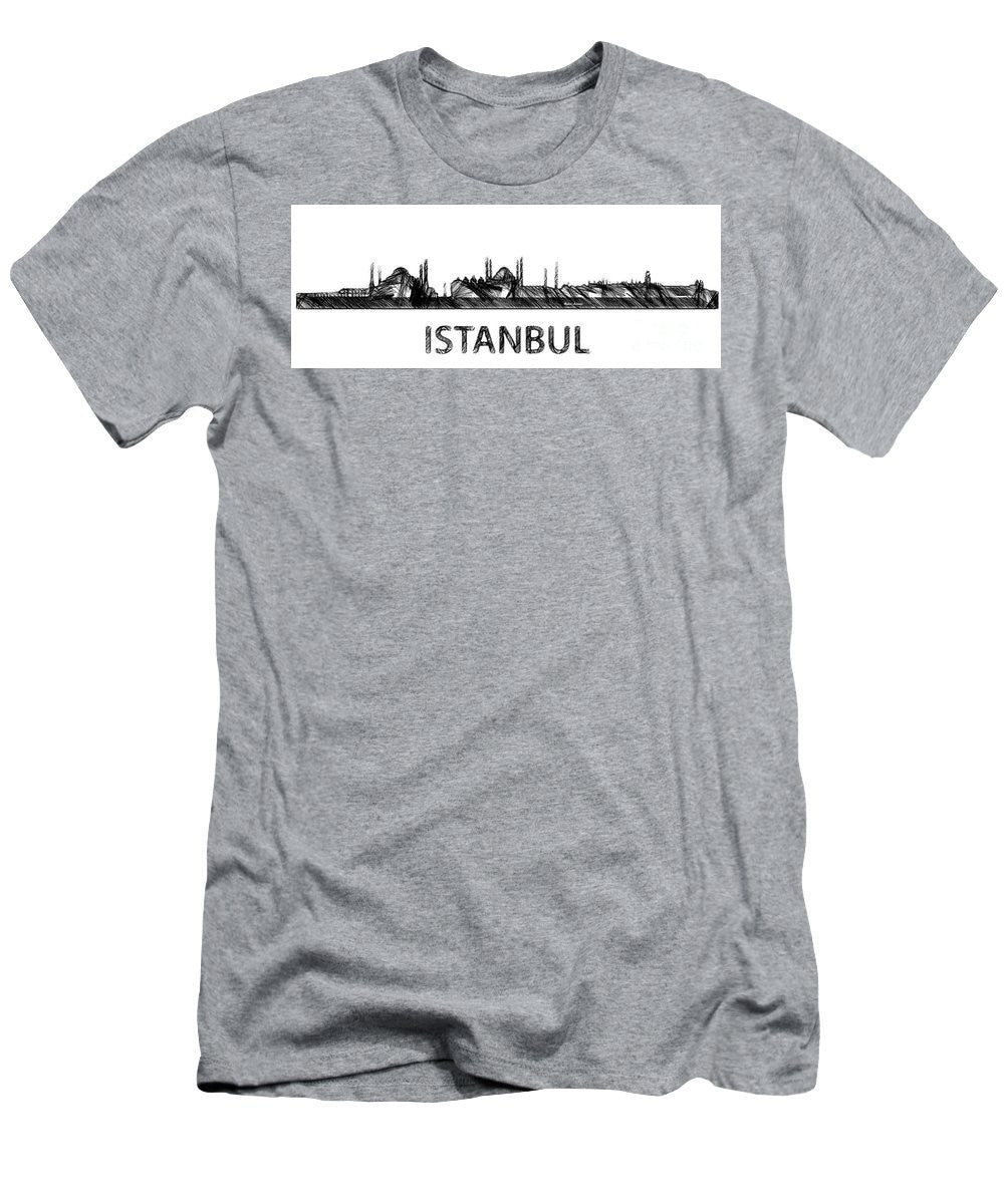Men's T-Shirt (Slim Fit) - Istanbul Silouhette Sketch