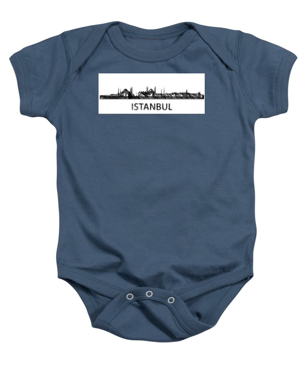 Baby Onesie - Istanbul Silouhette Sketch