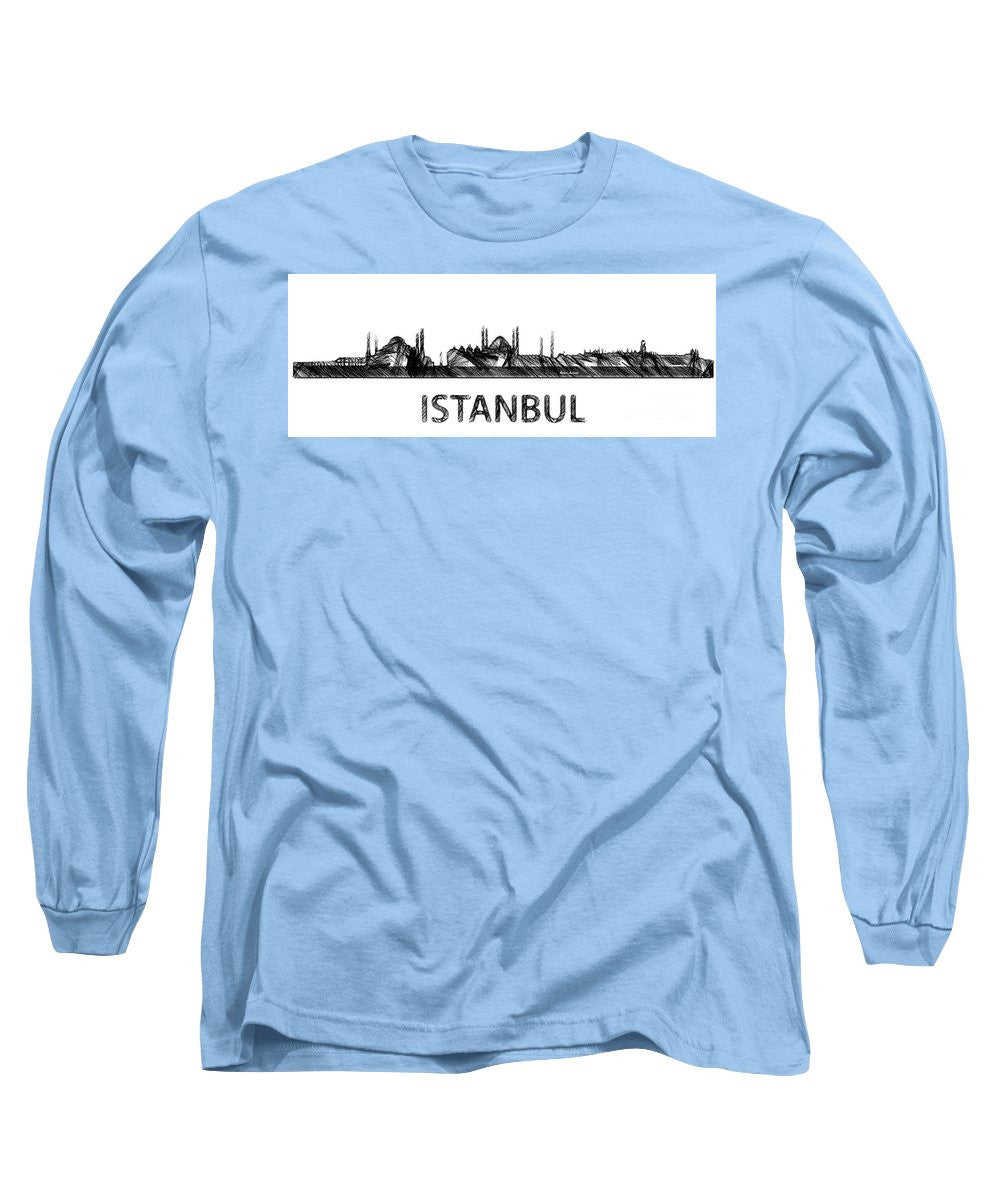 Long Sleeve T-Shirt - Istanbul Silouhette Sketch