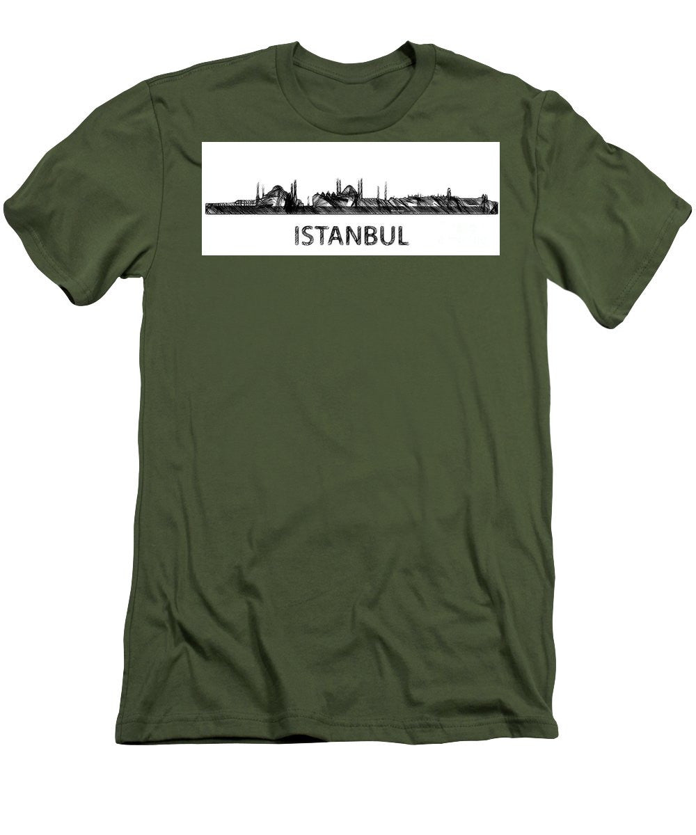 Men's T-Shirt (Slim Fit) - Istanbul Silouhette Sketch