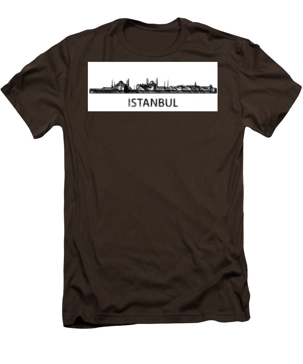 Men's T-Shirt (Slim Fit) - Istanbul Silouhette Sketch