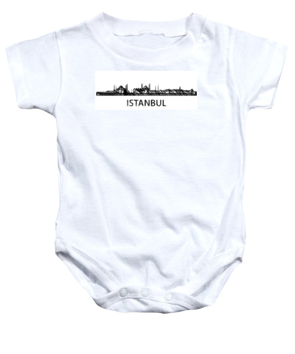 Baby Onesie - Istanbul Silouhette Sketch