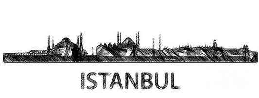 Art Print - Istanbul Silouhette Sketch