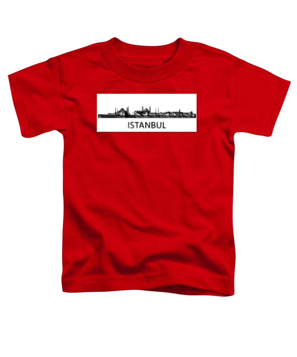 Toddler T-Shirt - Istanbul Silouhette Sketch