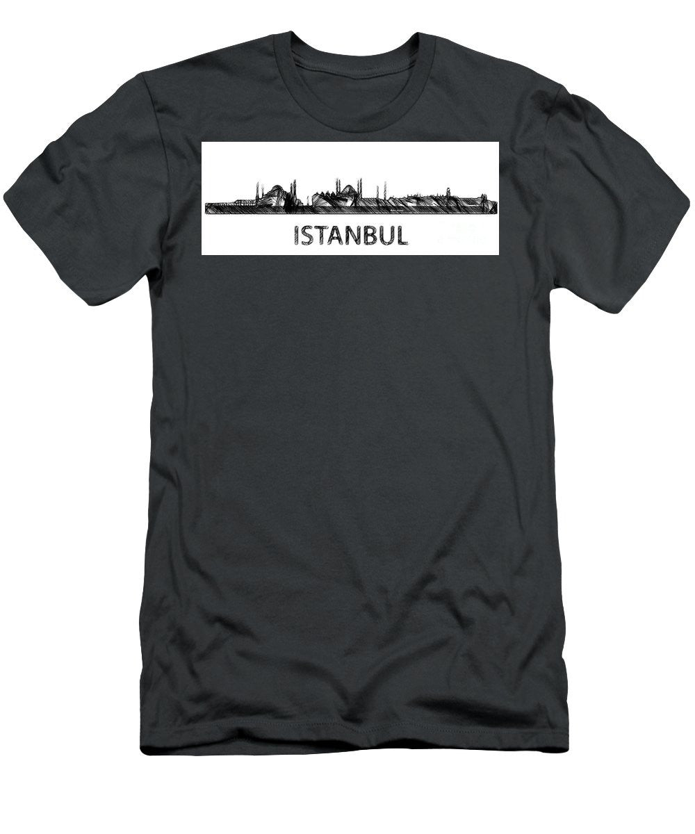 Men's T-Shirt (Slim Fit) - Istanbul Silouhette Sketch