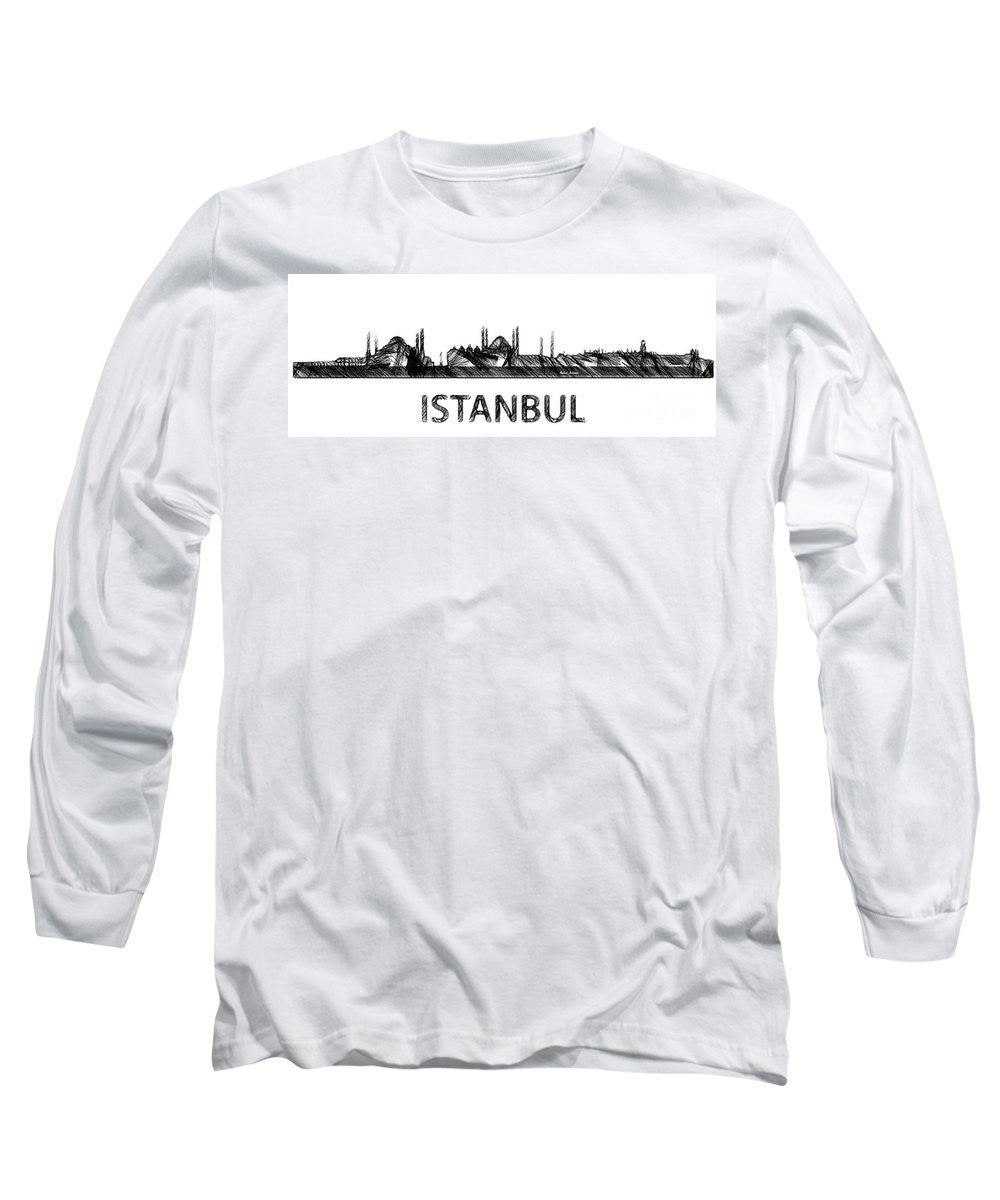 Long Sleeve T-Shirt - Istanbul Silouhette Sketch