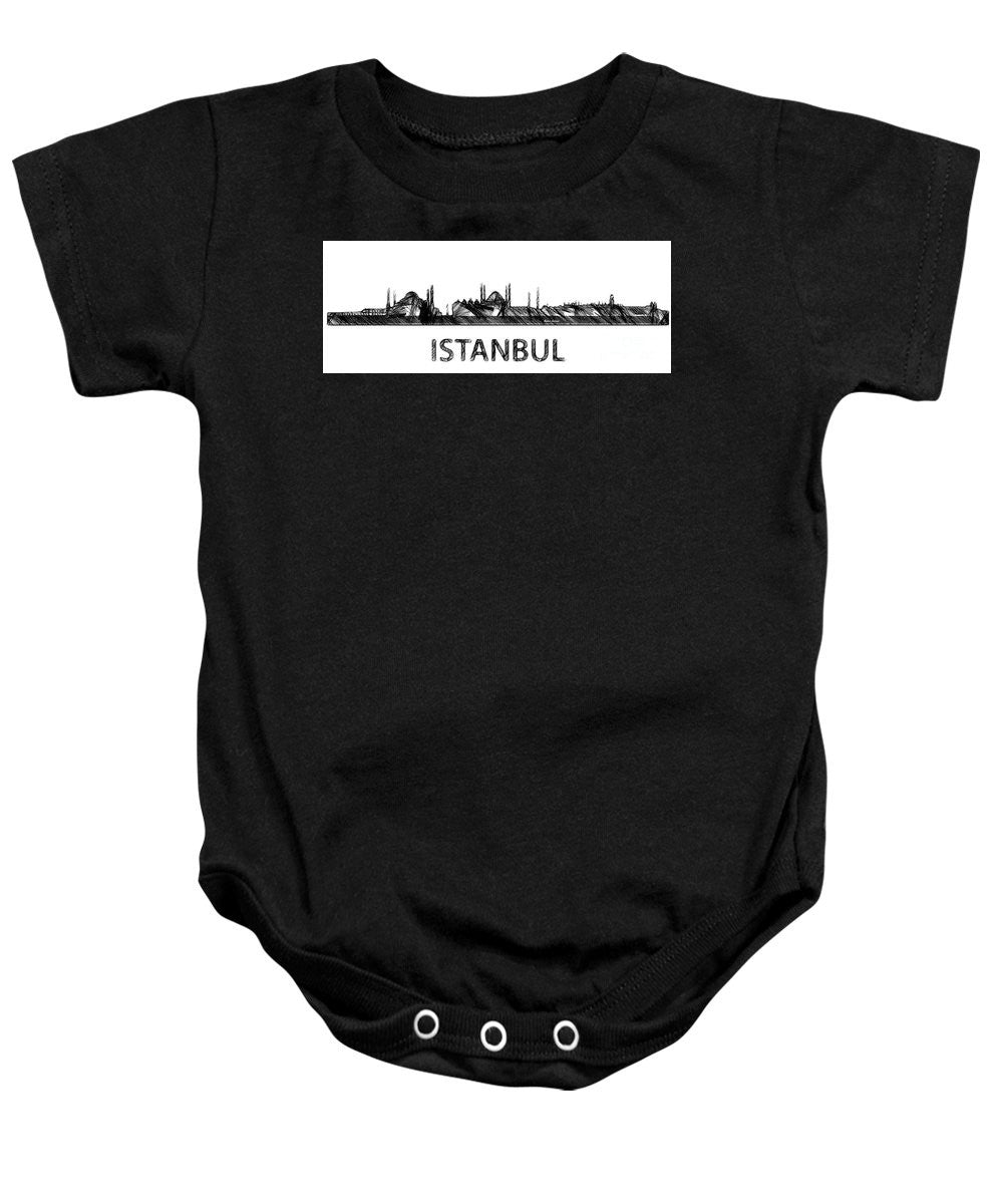 Baby Onesie - Istanbul Silouhette Sketch