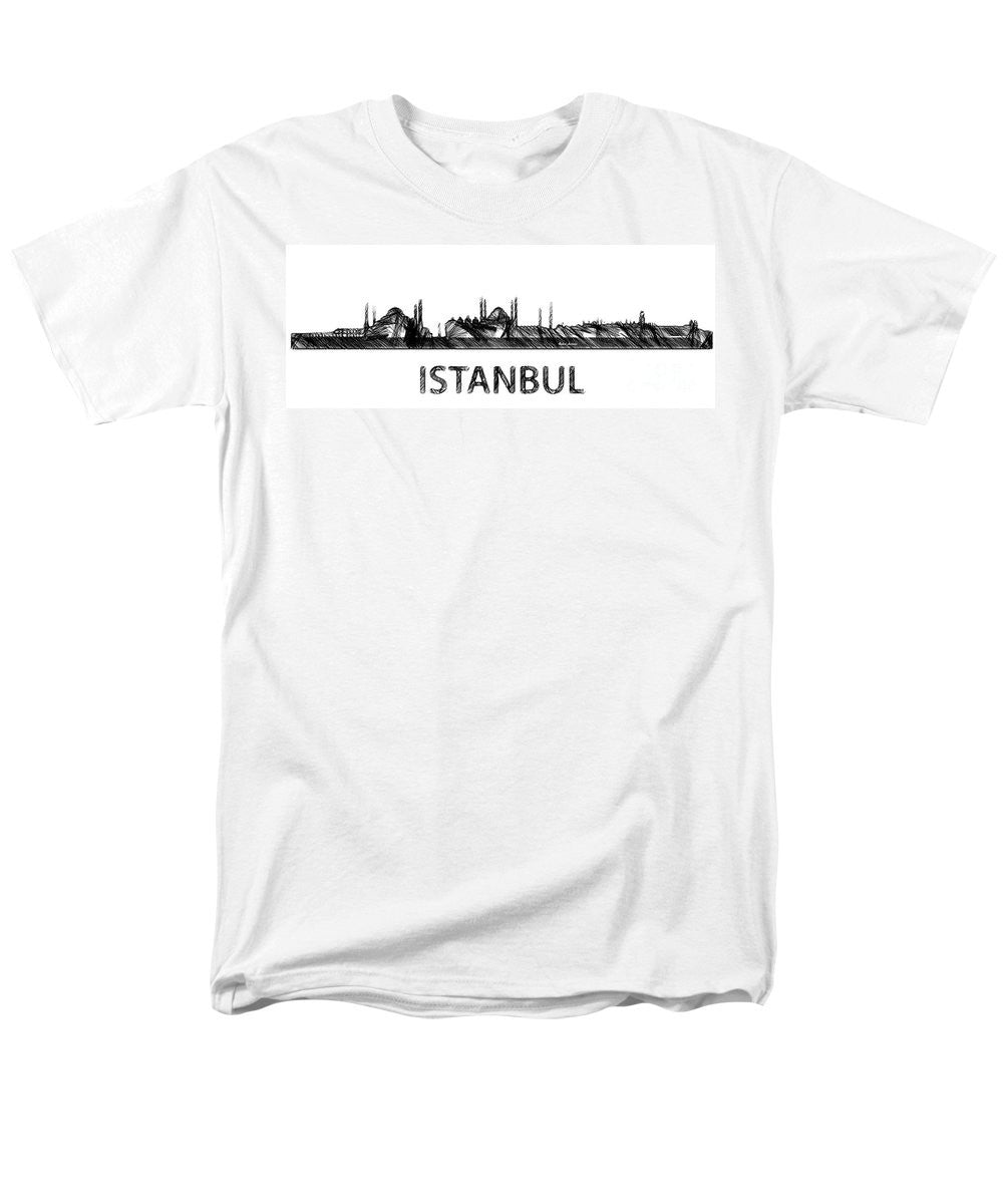 T-shirt pour homme (coupe standard) - Istanbul Silhouette Sketch