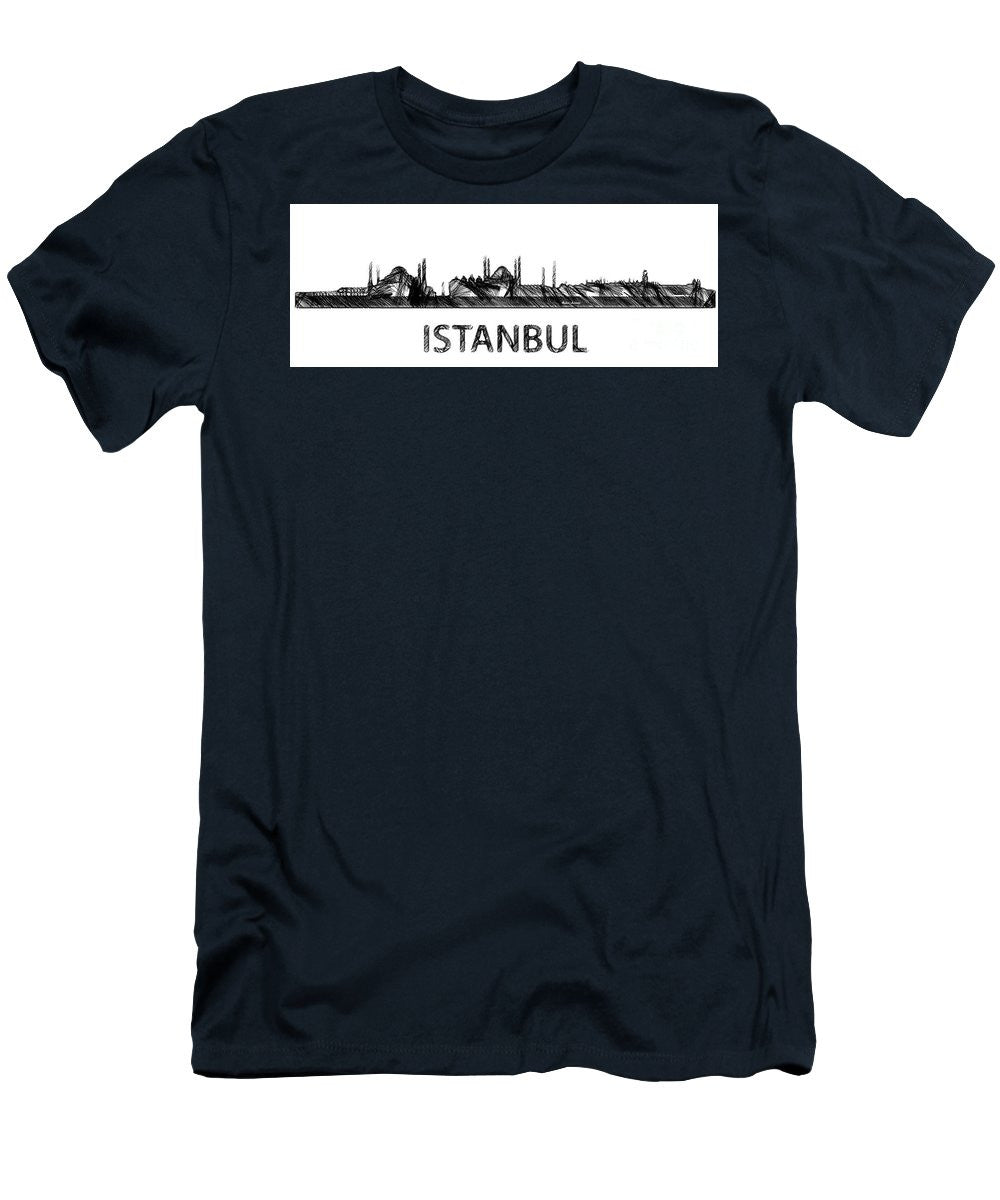 Men's T-Shirt (Slim Fit) - Istanbul Silouhette Sketch