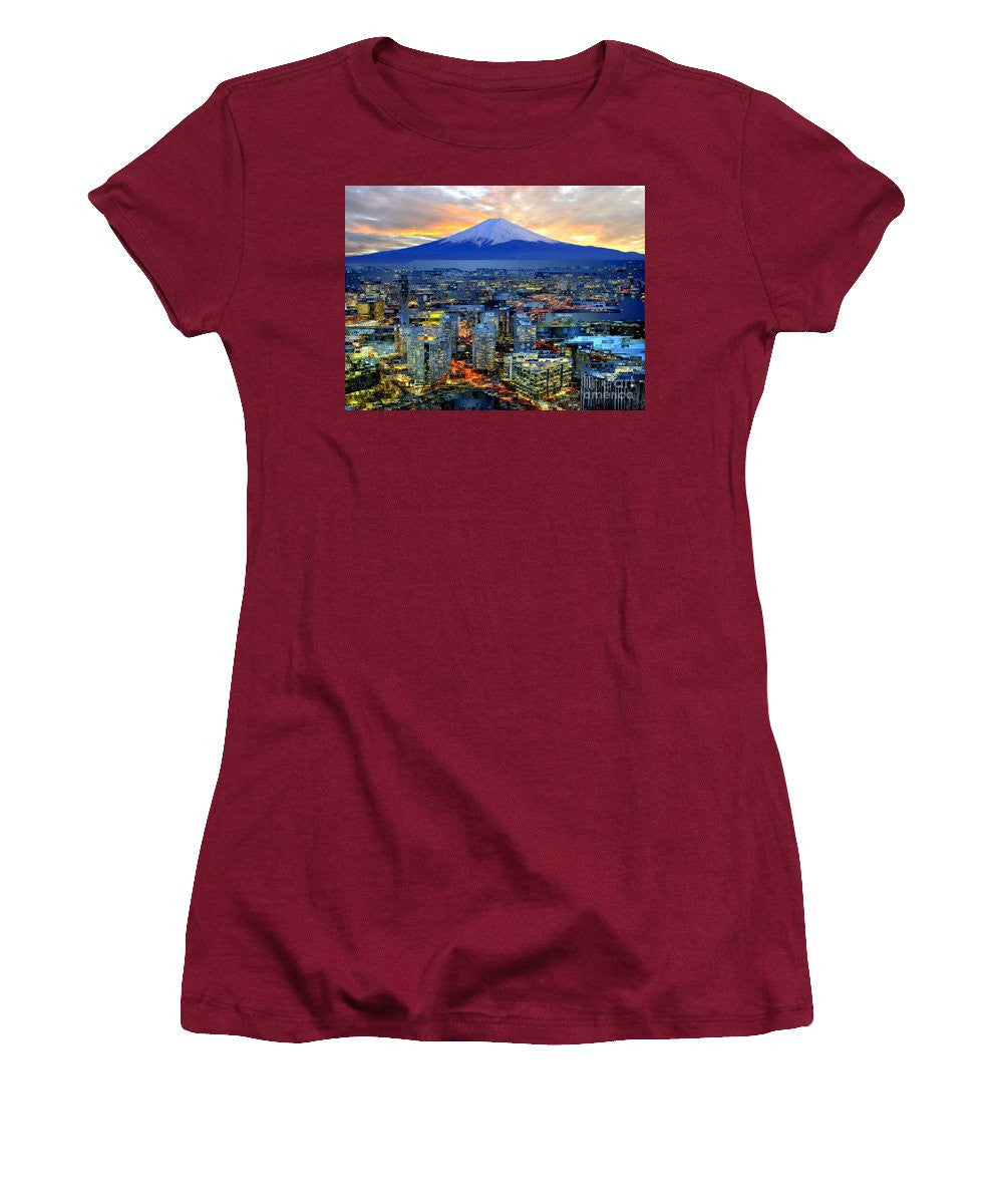 Women's T-Shirt (Junior Cut) - Japan Mount _fuji