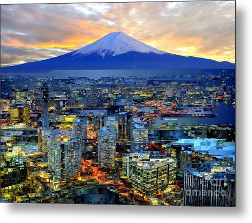 Impression sur métal - Mont Fuji au Japon