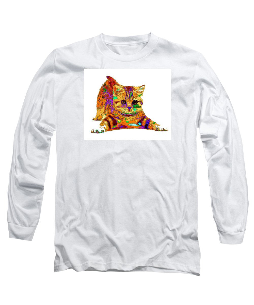 Long Sleeve T-Shirt - Jelly Bean The Kitty. Pet Series