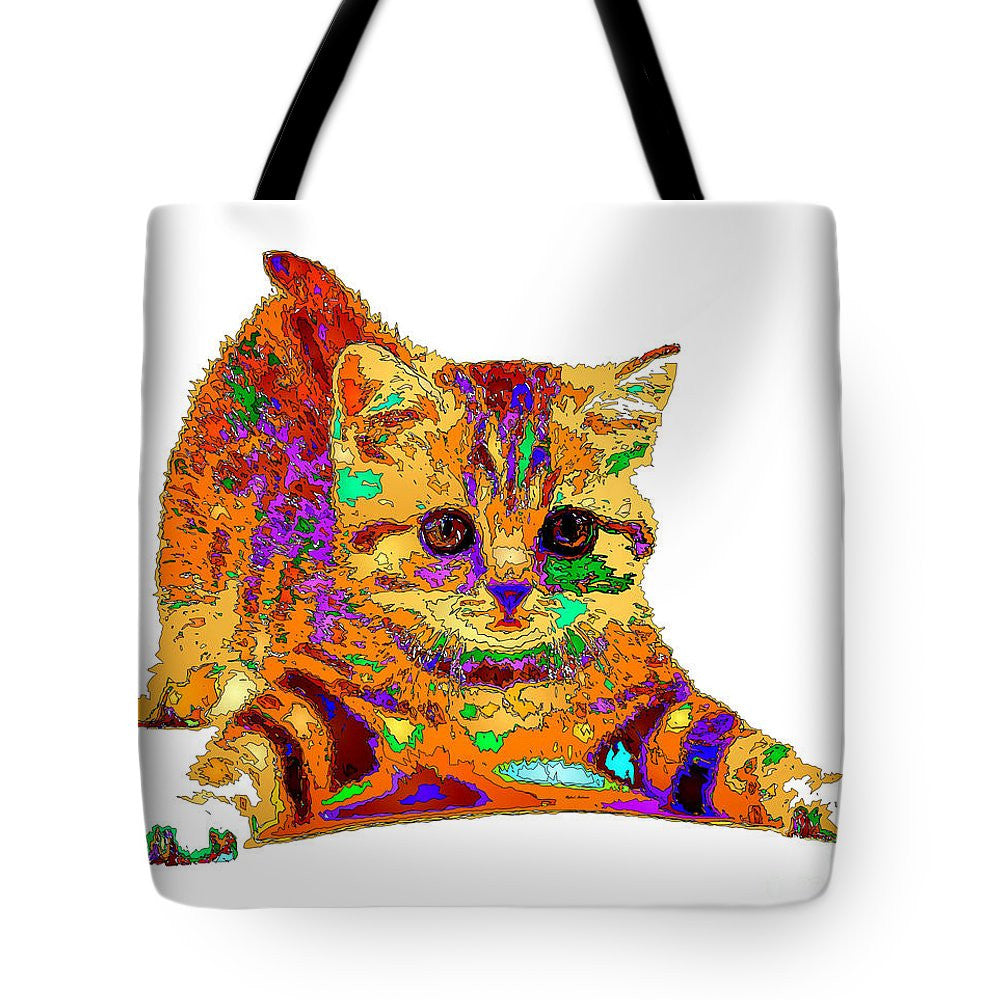 Tote Bag - Jelly Bean The Kitty. Pet Series