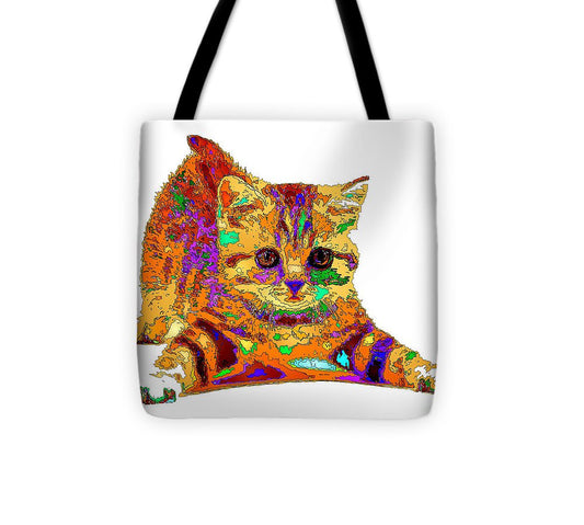 Tote Bag - Jelly Bean The Kitty. Pet Series